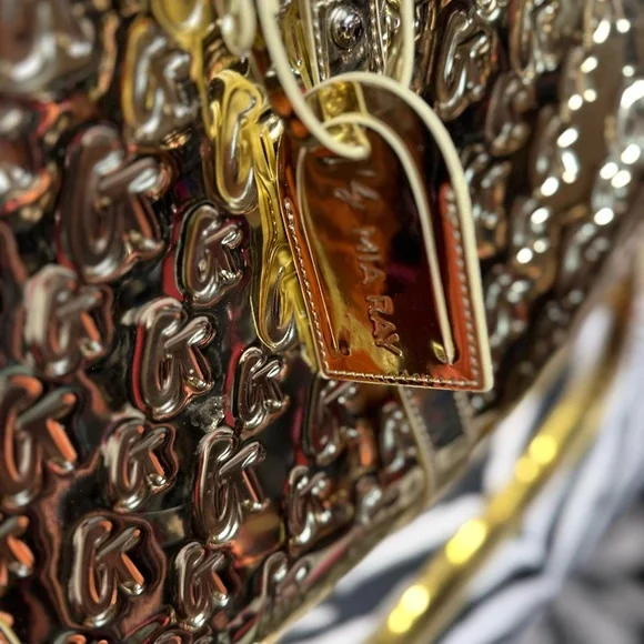 Glamaholic Metallic Monogram Duffle Bag - Picture 4 of 7